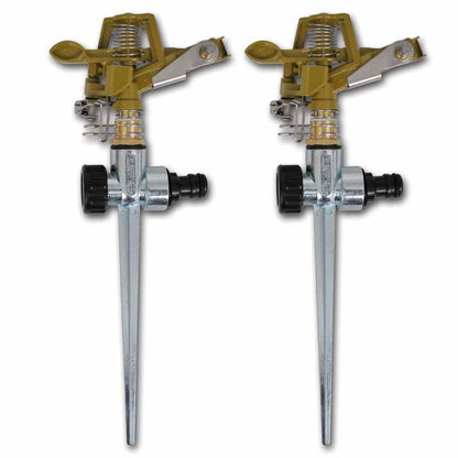40912 Impulse Sprinklers Garden Watering Zinc Metal Spike 2 pcs