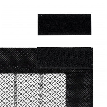vidaXL Insect Door Curtain 210 x 100 cm 2 pcs Magnet Black