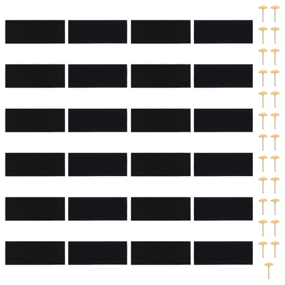 vidaXL Insect Door Curtain 210 x 100 cm 2 pcs Magnet Black