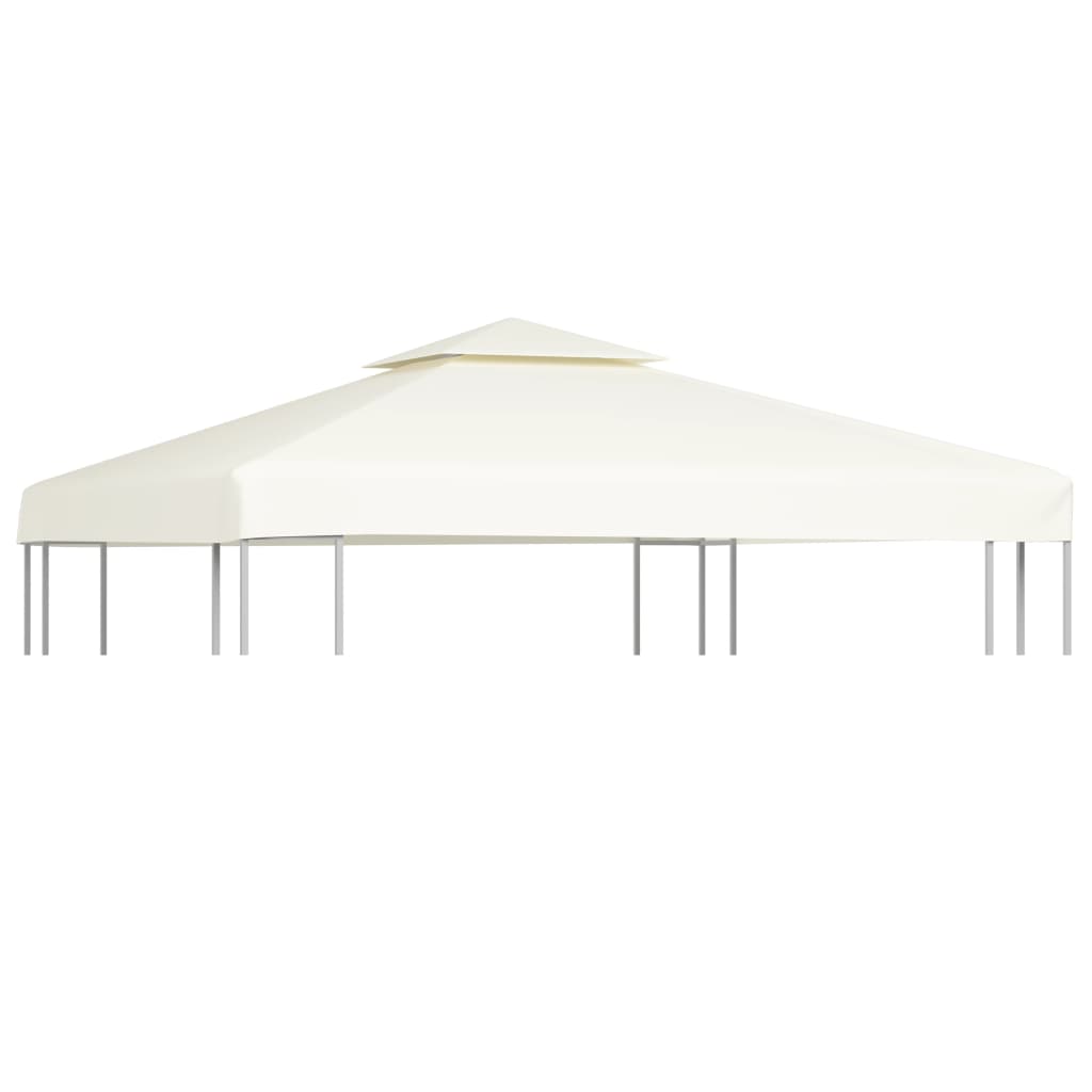 vidaXL Gazebo Canopy | Cream White | Polyester, PVC coated | 3x3 metres