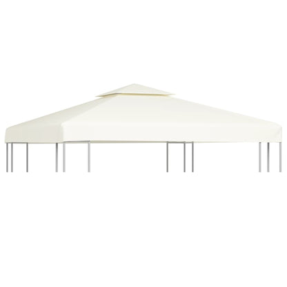 vidaXL Gazebo Canopy | Cream White | Polyester, PVC coated | 3x3 metres