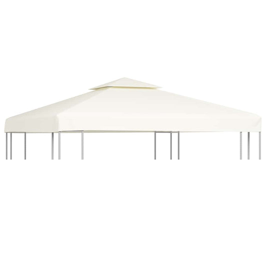 40874 vidaXL Gazebo Cover Canopy Replacement 310 g / m² Cream White 3 x 3 m