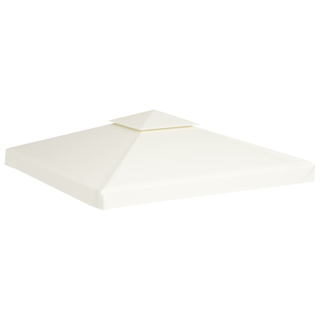 vidaXL Gazebo Canopy | Cream White | Polyester, PVC coated | 3x3 metres