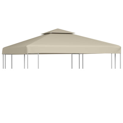 vidaXL Cover For Pavilion | Beige | Polyester with PVC coating | 3x3 metres