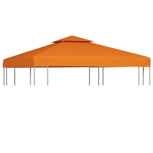 40877 vidaXL Gazebo Cover Canopy Replacement 310 g / m² Orange 3 x 3 m