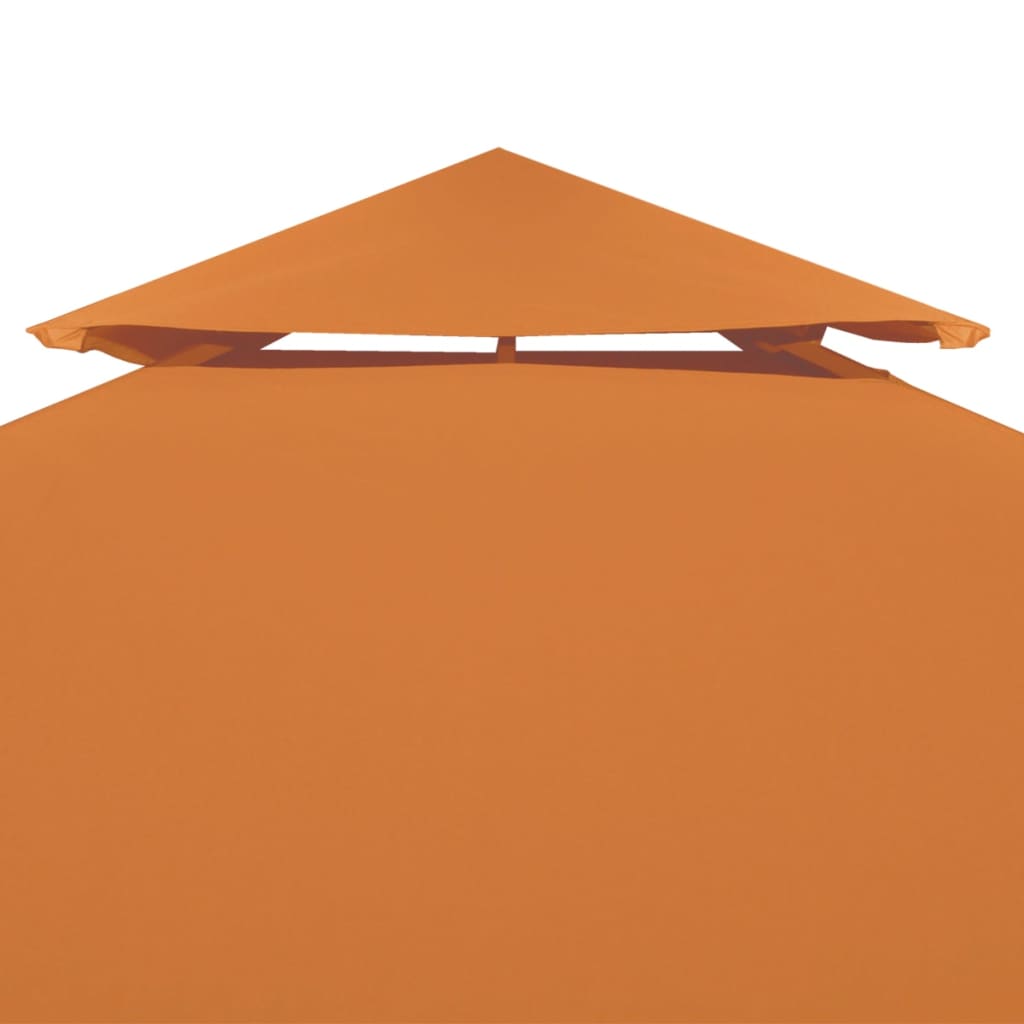 vidaXL Gazebo Canopy | Orange | Polyester with PVC Coating | 3m x 3m