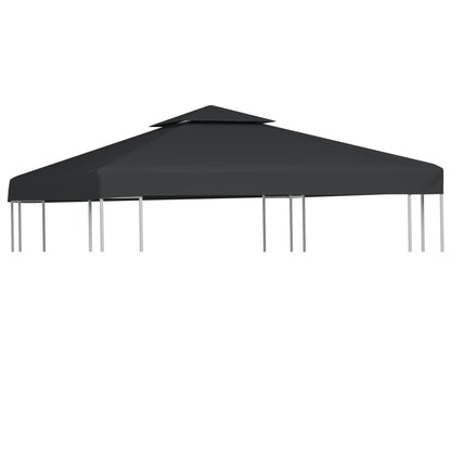 vidaXL Gazebo Canopy | Dark Grey | Polyester with PVC coating | 3x3m