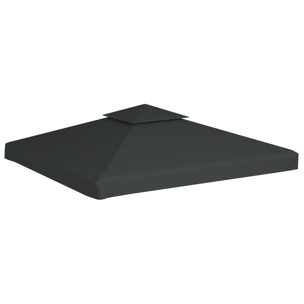 vidaXL Gazebo Canopy | Dark Grey | Polyester with PVC coating | 3x3m