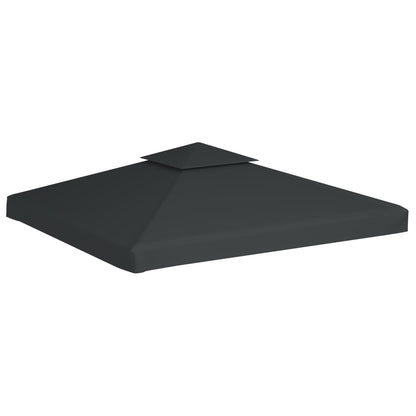 vidaXL Gazebo Canopy | Dark Grey | Polyester with PVC coating | 3x3m