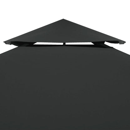 vidaXL Gazebo Canopy | Dark Grey | Polyester with PVC coating | 3x3m