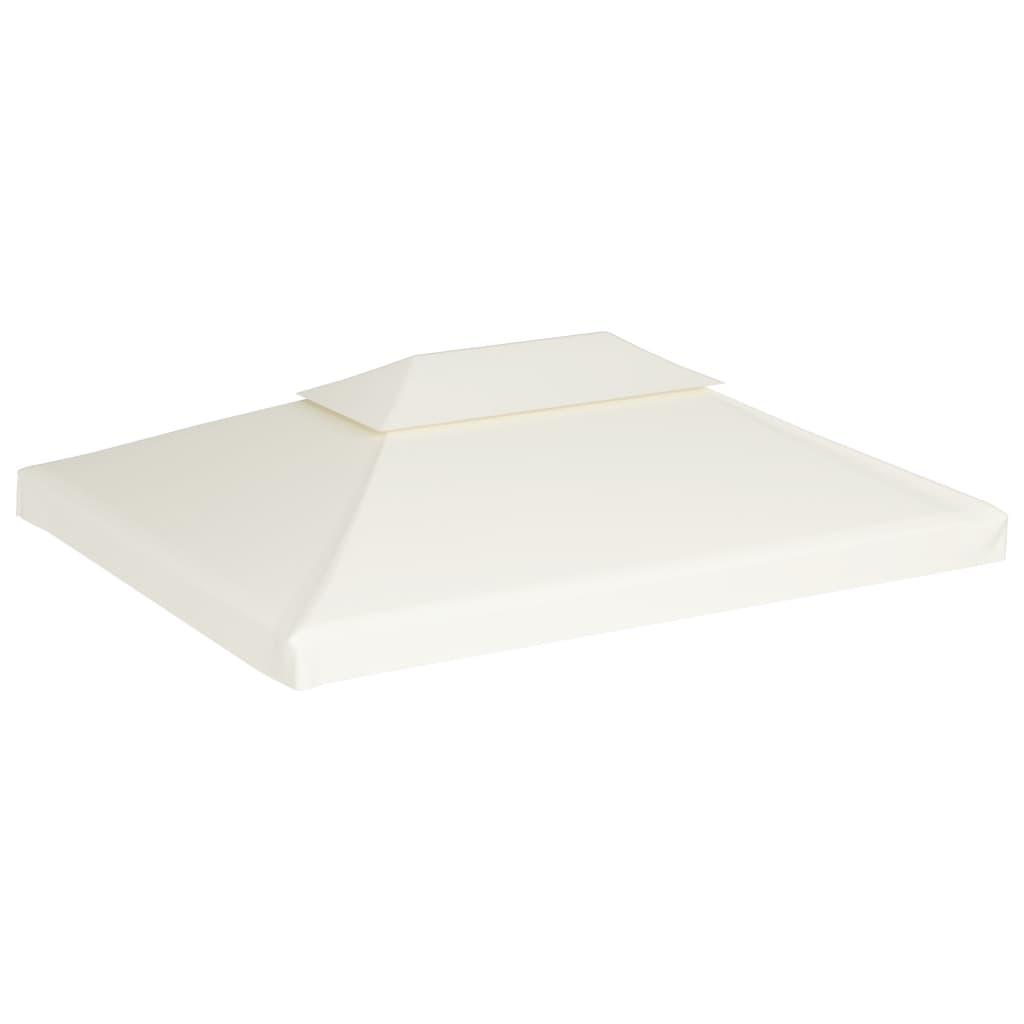 vidaXL Gazebo Cover Canopy Replacement 310 g / m² Cream White 3 x 4 m