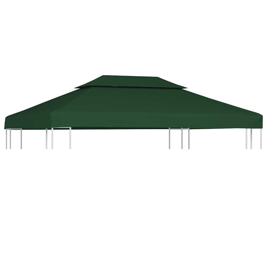 40882 vidaXL Gazebo Cover Canopy Replacement 310 g / m² Green 3 x 4 m