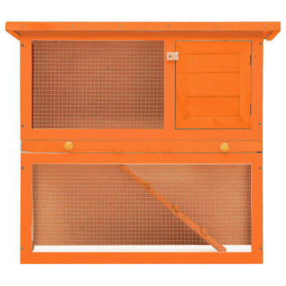 vidaXL Outdoor Rabbit Hutch Small Animal House Pet Cage 1 Door Wood