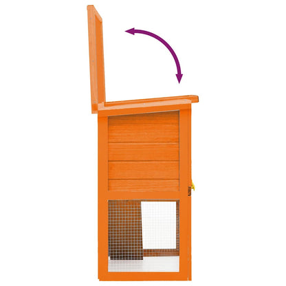 vidaXL Outdoor Rabbit Hutch Small Animal House Pet Cage 1 Door Wood