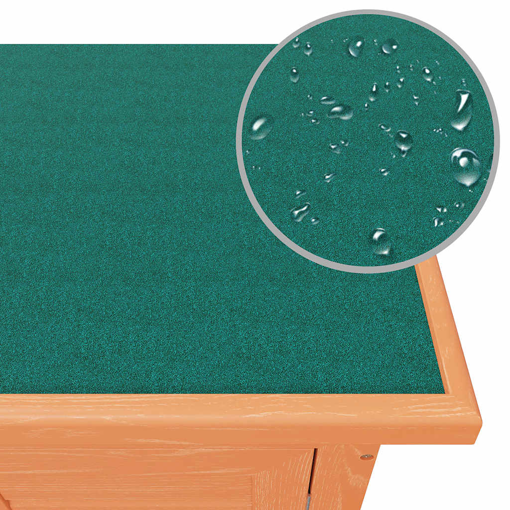 vidaXL Outdoor Rabbit Hutch Small Animal House Pet Cage 4 Doors Wood