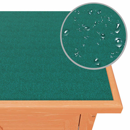 vidaXL Outdoor Rabbit Hutch Small Animal House Pet Cage 4 Doors Wood