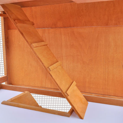 vidaXL Outdoor Rabbit Hutch Small Animal House Pet Cage 3 Layers Wood