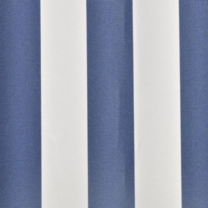 vidaXL Awning Top Sunshade Canvas Blue & White 4 x 3 m