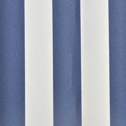 vidaXL Awning Replacement Fabric Blue and White 600x300 cm Polyester