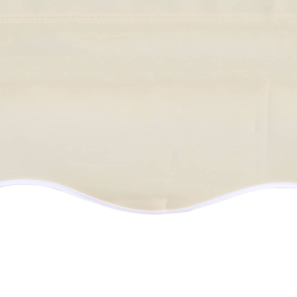 vidaXL Awning Top Sunshade Canvas Cream 4 x 3 m