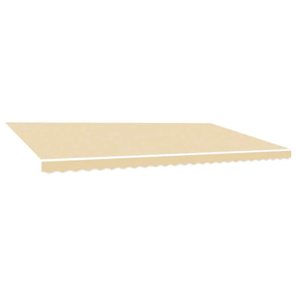 vidaXL Awning Replacement Fabric Cream 600x300 cm Polyester