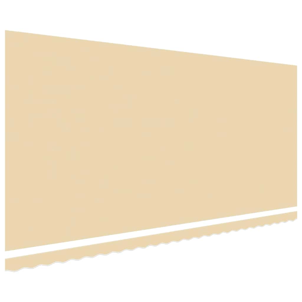 vidaXL Awning Replacement Fabric Cream 600x300 cm Polyester