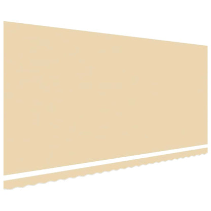 vidaXL Awning Replacement Fabric Cream 600x300 cm Polyester