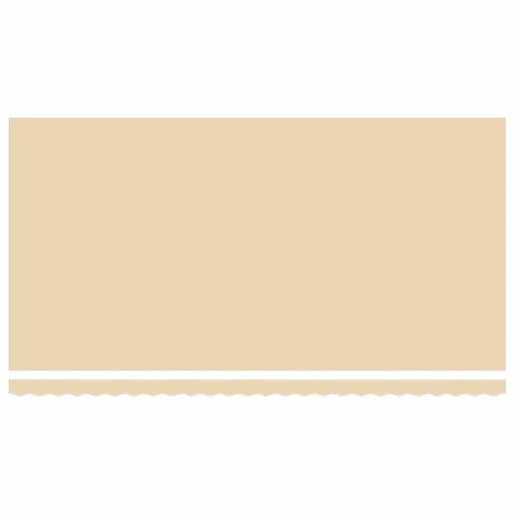 vidaXL Awning Replacement Fabric Cream 600x300 cm Polyester