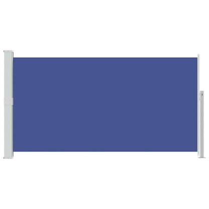 vidaXL Side Awning | Blue (screen), Green grey (stand)
