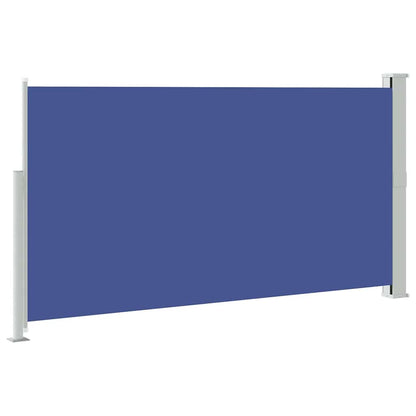 vidaXL Side Awning | Blue (screen), Green grey (stand)