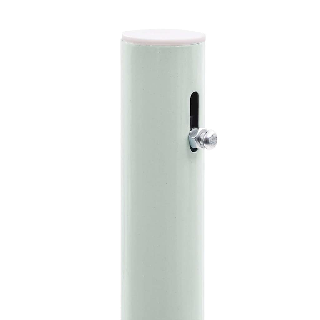 vidaXL Side Awning | Blue (screen), Green grey (stand)