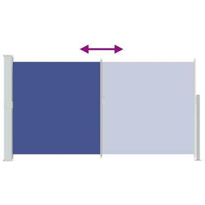Patio Terrace Side Awning 160 x 300 cm Blue