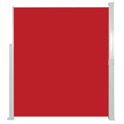 vidaXL Side Awning | Red | Polyester | 160 x 300 cm | Adjustable Armrests