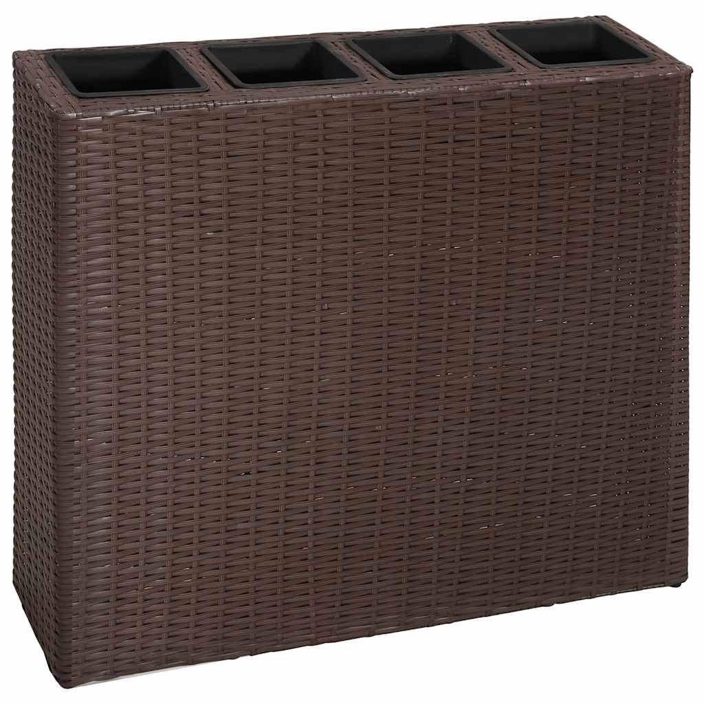 vidaXL Raised Bed | Brown | Poly rattan, plastic | Medium | Raised Bed