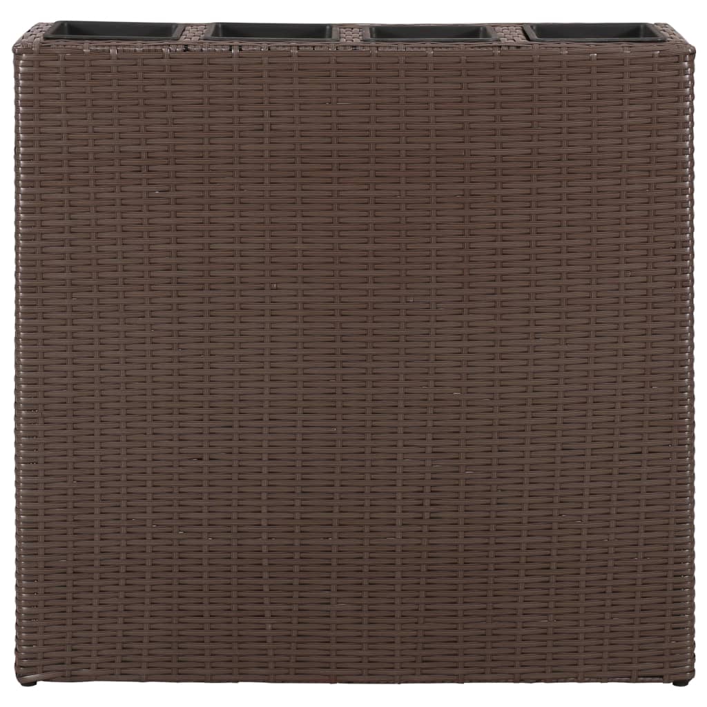 vidaXL Raised Bed | Brown | Poly rattan, plastic | Medium | Raised Bed