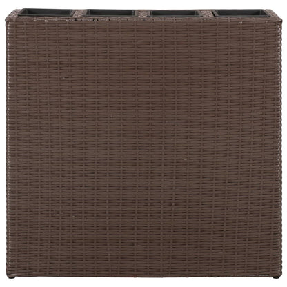 vidaXL Raised Bed | Brown | Poly rattan, plastic | Medium | Raised Bed