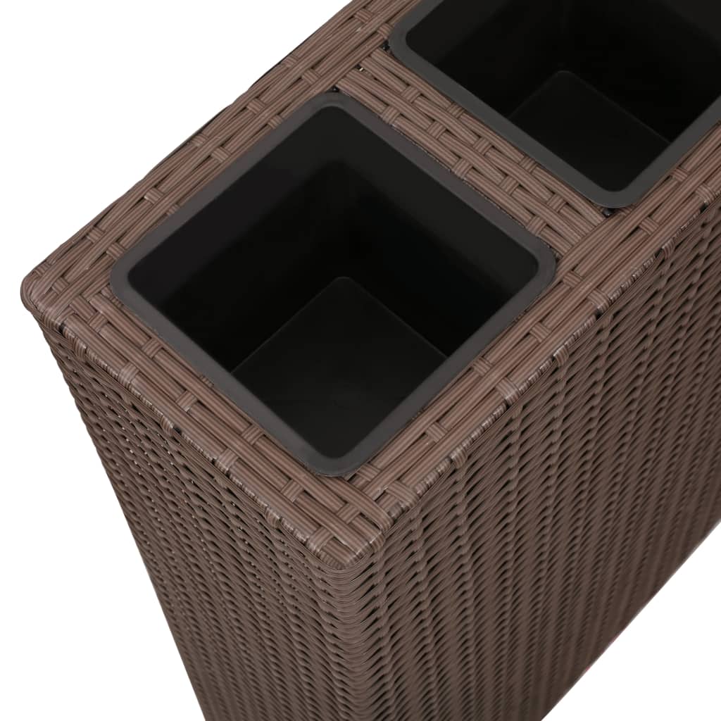 vidaXL Raised Bed | Brown | Poly rattan, plastic | Medium | Raised Bed