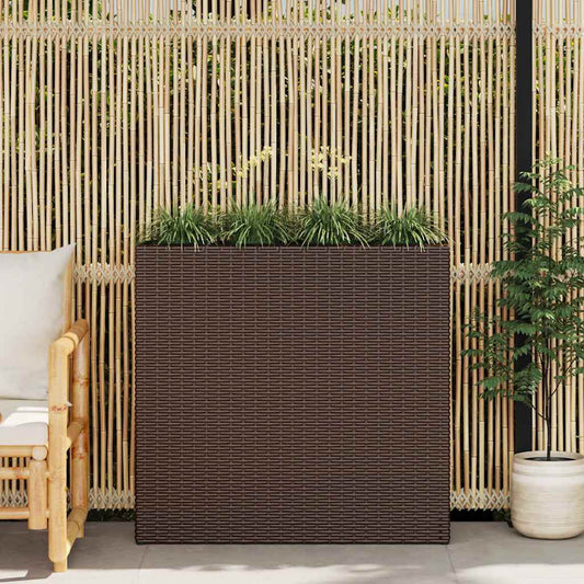 vidaXL Raised Bed | Brown | Poly rattan, plastic | Medium | Raised Bed