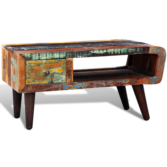 vidaXL Coffee Table | Multicolour | Reclaimed solid wood | Small | Rectangular