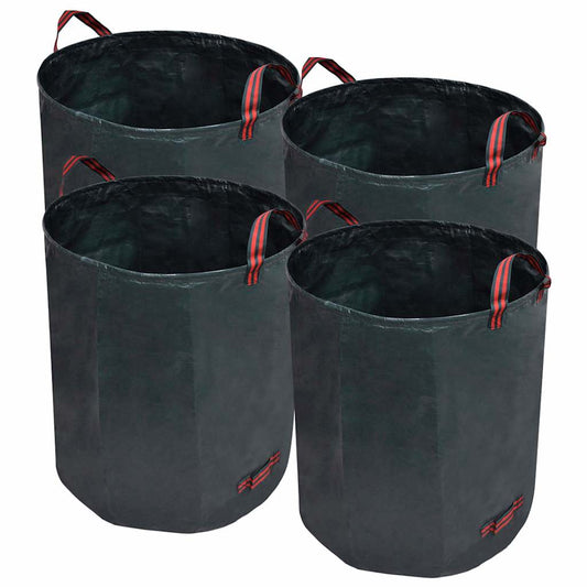 vidaXL Garden Waste Bag Dark Green 4 pcs 272 L 150 g/sqm