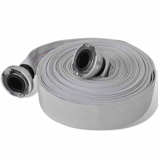 141106 vidaXL Fire Hose Flat Hose 20 m with C-Storz Couplings 2 Inch