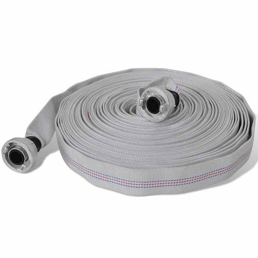 141108 vidaXL Fire Hose Flat Hose 20 m with D-Storz Couplings 1 Inch