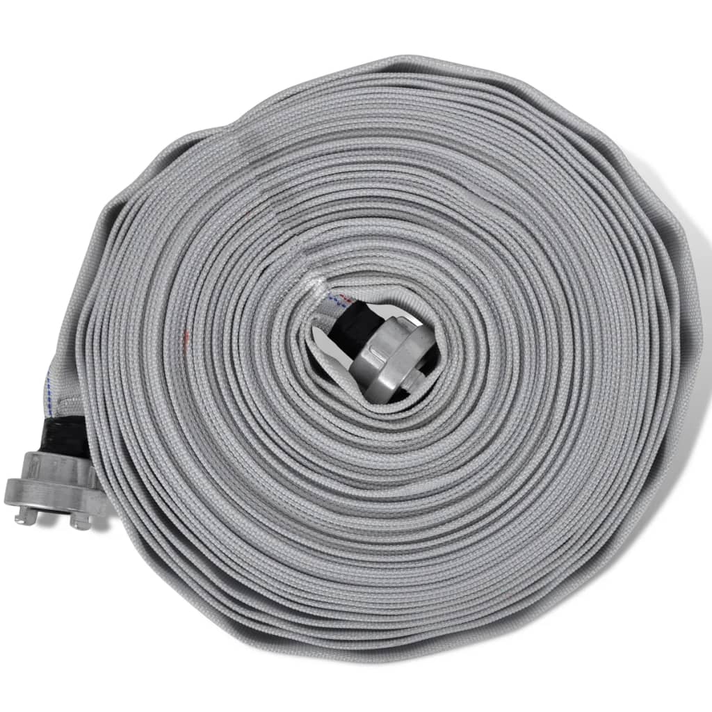 vidaXL Fire Hose Flat Hose 20 m with D-Storz Couplings 1 Inch