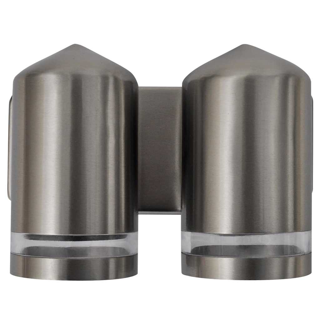 vidaXL LED Wall Lamp Stainless Steel Down with Cone Head