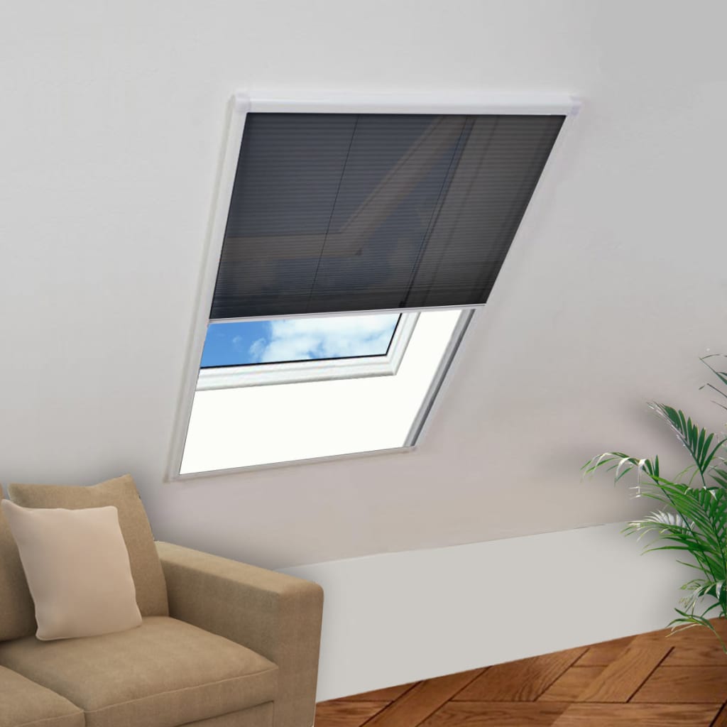 vidaXL Plisse Insect Screen Window 80 x 160 cm