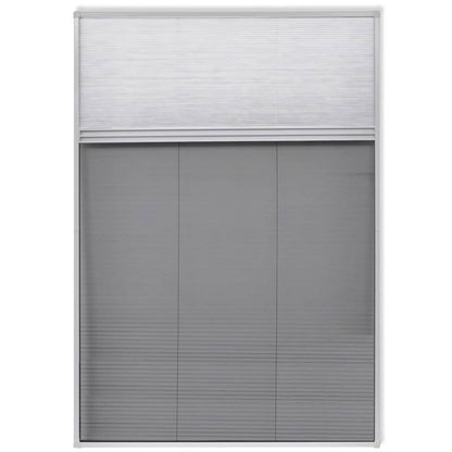vidaXL Insect Plisse Screen Window Aluminium 160 x 80 cm with Shade