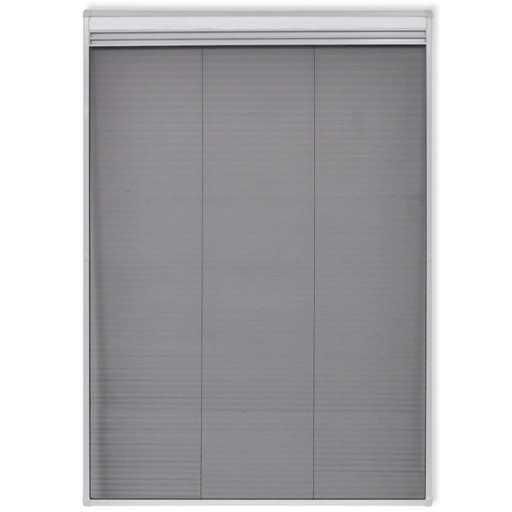 vidaXL Insect Plisse Screen Window Aluminium 160 x 80 cm with Shade