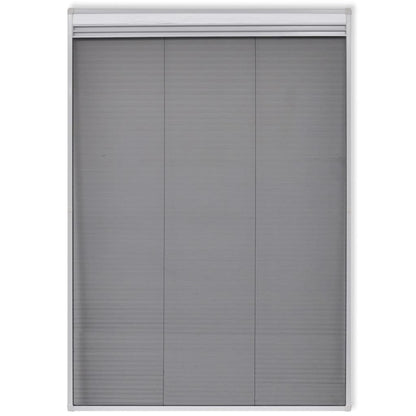 vidaXL Insect Plisse Screen Window Aluminium 160 x 80 cm with Shade