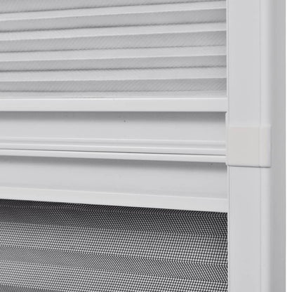 vidaXL Insect Plisse Screen Window Aluminium 160 x 80 cm with Shade
