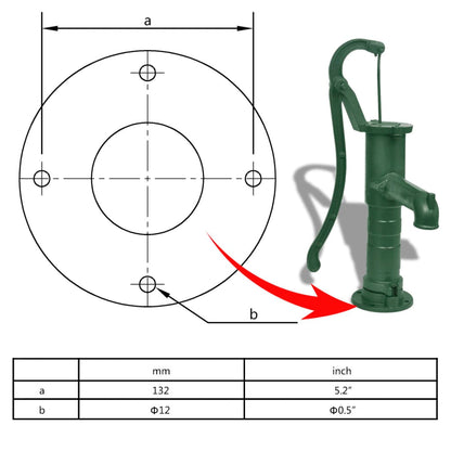 vidaXL Garden Water Pump with Stand